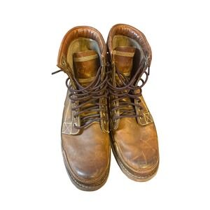 Timberland Earthkeepers 15551 Mens Brown Leather Lace Up Work Boots Size 8.5 M